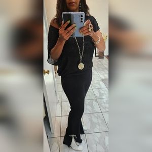 Cinq a Sept - Black Rhinestone Bow Kalli Pants